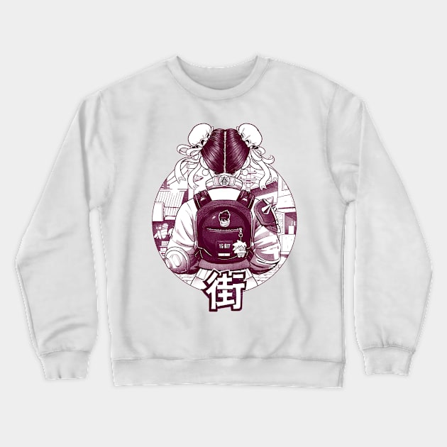 Spring Fighter (Black and White version) Crewneck Sweatshirt by BrunoMota